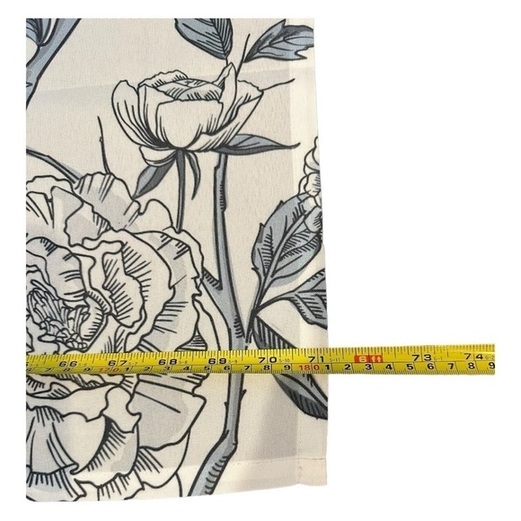 Bird & Toile Floral Pattern Shower Curtain - NEW! - Picture 7 of 9